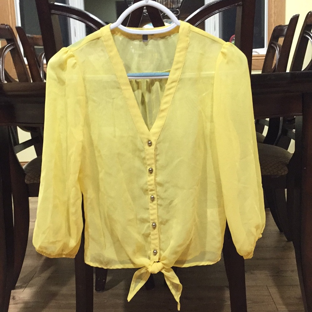 Yellow Charlotte Russe Top